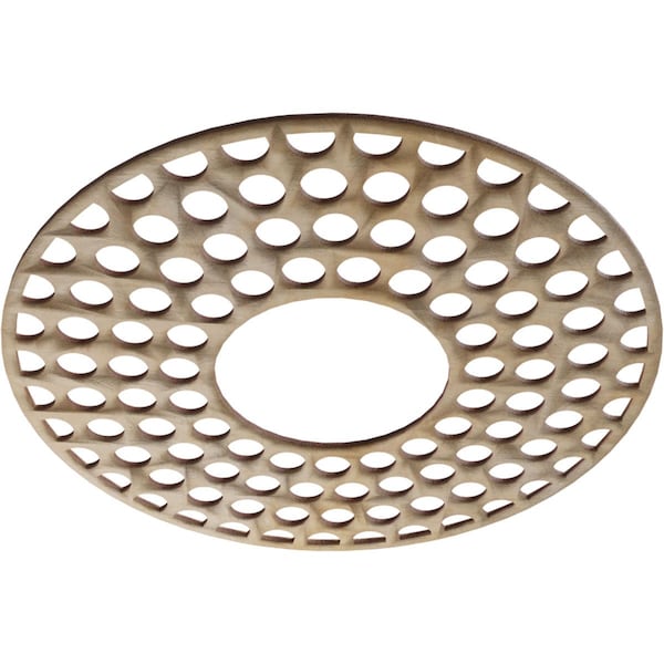 Fink Wood Fretwork Pierced Ceiling Medallion, Birch, 20OD X 7 1/4ID X 1/4T